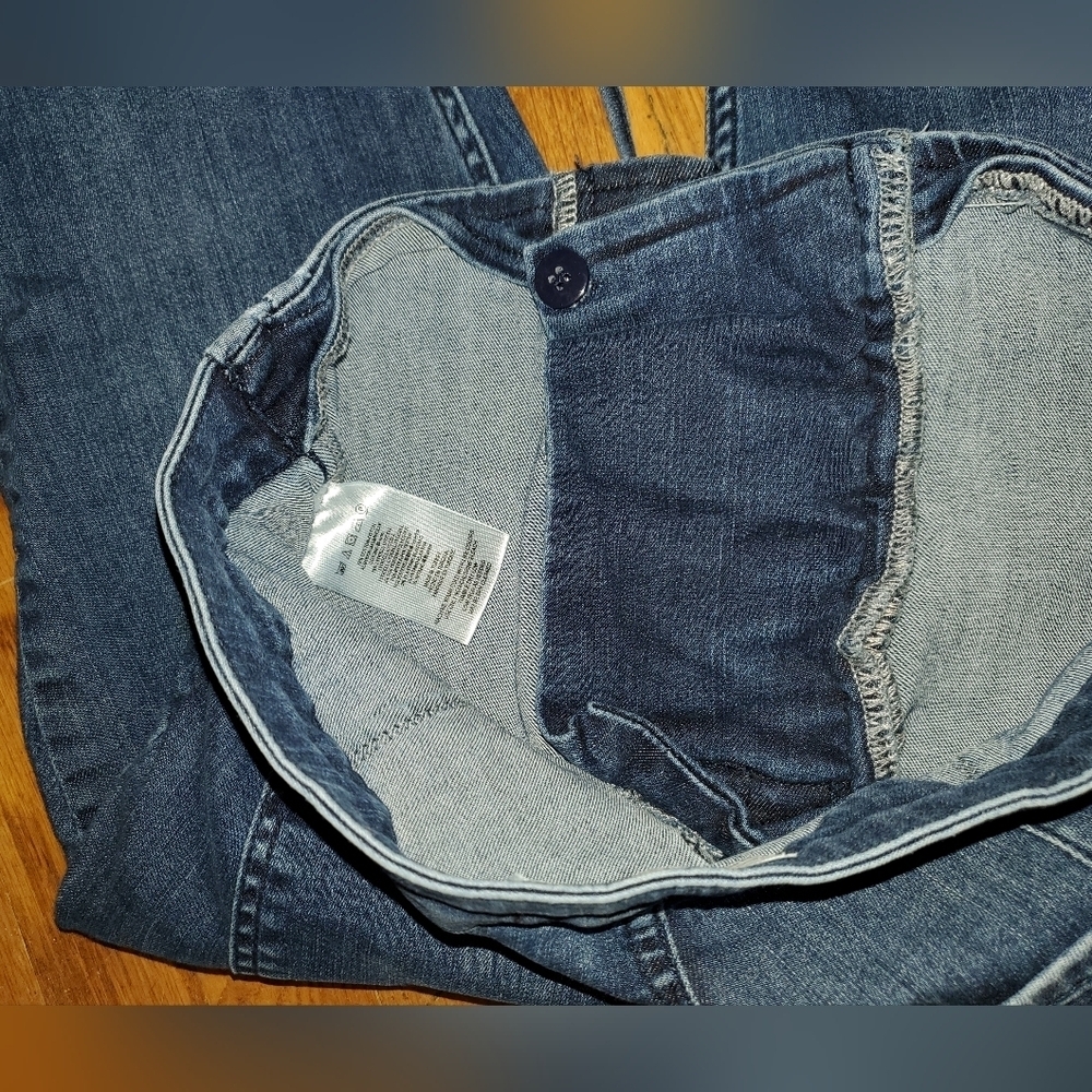 Free People High Rise Lace-Up Blue Jeans - Picture 5 of 11